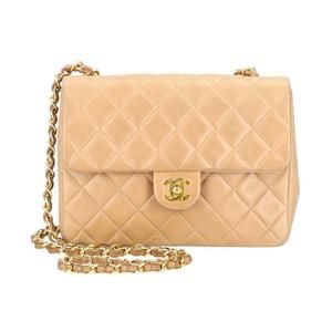 Chanel Lambskin Matelasse Single Flap Chain Shoulder Bag